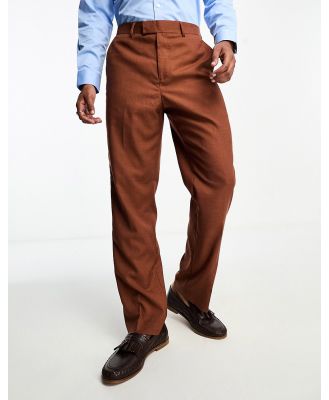 Harry Brown loose fit suit pants in brown