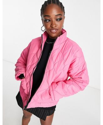 Heartbreak quilted coat in pink