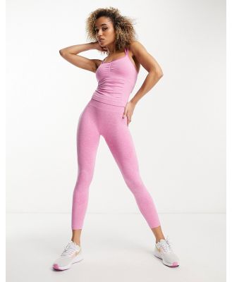 HIIT seamless highwaisted melange leggings-Pink
