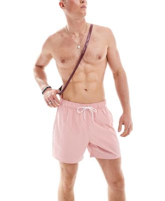 Hollister 5inch swim shorts in pink
