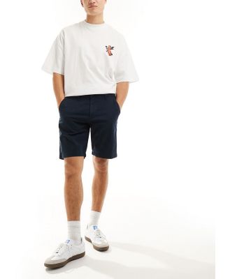 Hollister 9in chino shorts in navy