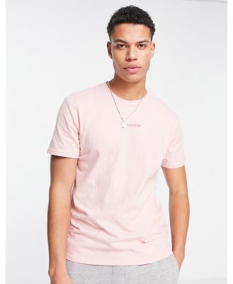 Hollister central logo oversized boxy fit t-shirt in washed pink