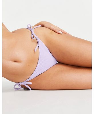 Hollister co-ord tie bikini bottoms in purple