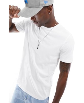 Hollister icon logo crew neck t-shirt in white
