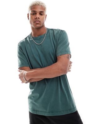 Hollister relaxed fit t-shirt in dark green