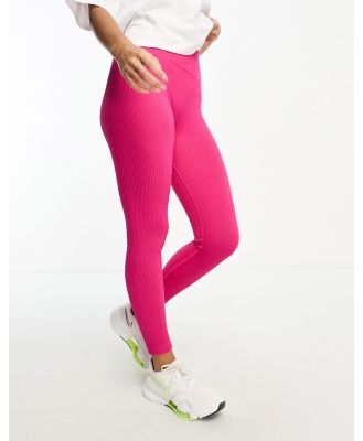 Hoxton Haus seamless gym leggings in hot pink (part of a set)