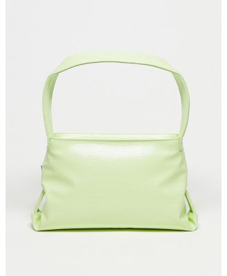 Hvisk Scape faux leather shoulder bag in lime-Green