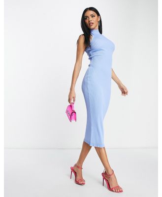 I Saw It First sleeveless knitted bodycon maxi dress in blue