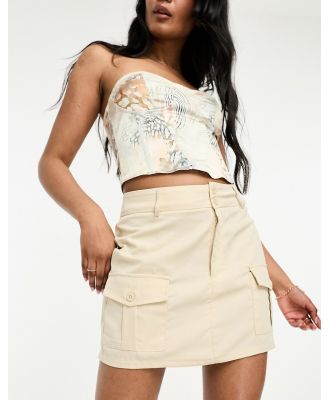 I Saw It First utility mini skirt in stone (part of a set)-Neutral