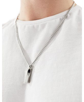 Icon Brand carve pendant necklace in silver