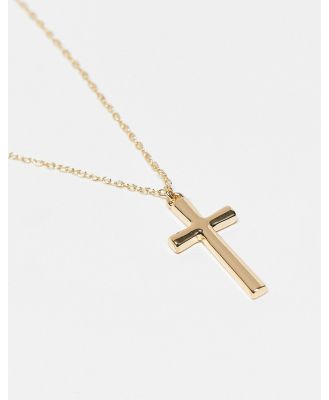 Icon Brand cross pendant necklace in antique gold