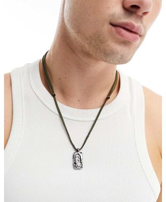 Icon Brand Fluidity cord pendant necklace in black