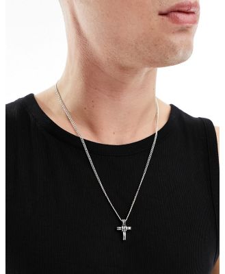 Icon Brand Reset cross pendant necklace in silver