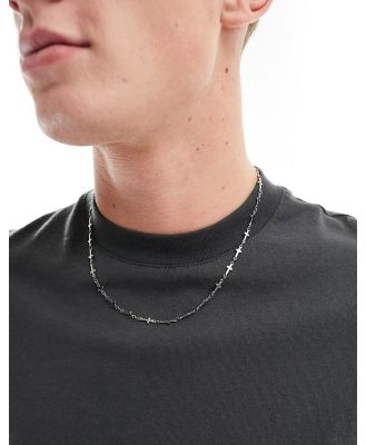 Icon Brand stainless steel linked cross chain necklace in silver