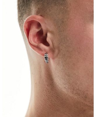 Icon Brand Stealth hoop earrings in silver
