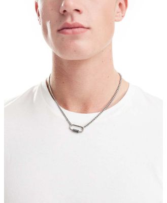 Icon Brand Urbex lock pendant necklace in silver