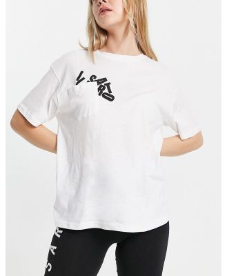 Il Sarto overzized t-shirt with jumbled logo in white