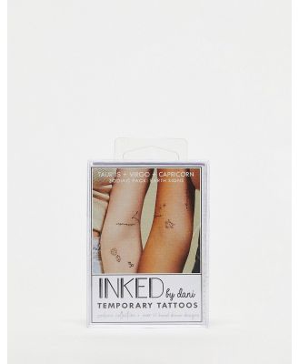 INKED by Dani Temporary Tattoo Pack - Taurus Virgo Capricorn-No colour