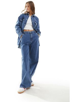 InWear Tonia high waisted wide leg jeans in vintage blue (part of a set)