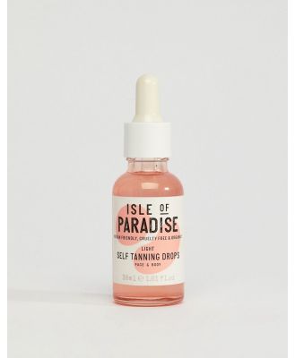 Isle of Paradise Self Tanning Face + Body Drops Light 30ml-No colour