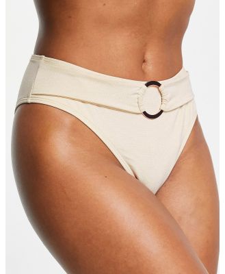 Ivory Rose Fuller Bust high waist bikini briefs in gold shimmer