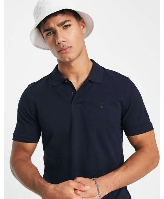 Jack & Jones Essentials slim fit pique logo polo in navy