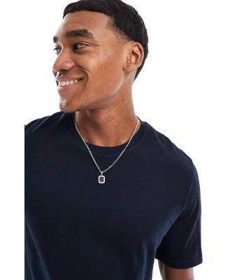 Jack & Jones Essentials t-shirt in cotton with crew neck in navy - NAVY