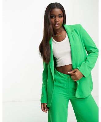 JDY oversized blazer in bright green (part of a set)