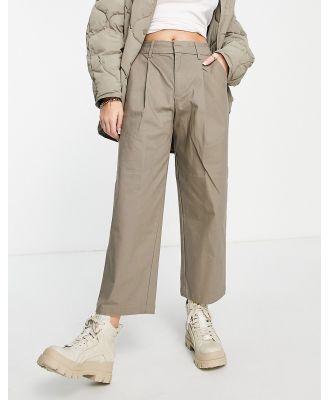 JJXX cropped chino pants in taupe-Neutral
