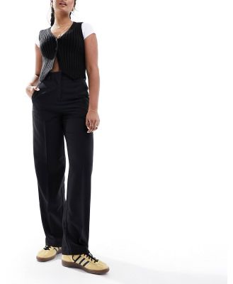 JJXX Mary high waisted tailored pants in black