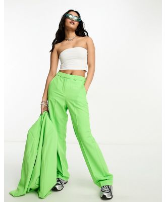 JJXX Mary high waisted tailored pants in green (part of a set)
