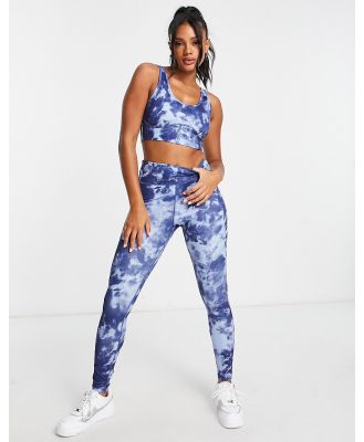 Juicy Couture printed leggings in multi (part of a set)-Blue