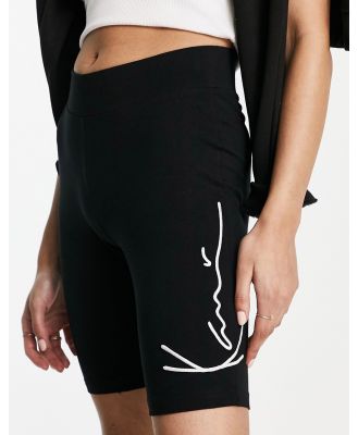 Karl Kani signature legging shorts in black