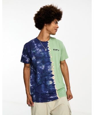 Kavu Klear Above Etch Art t-shirt in tie dye-Navy