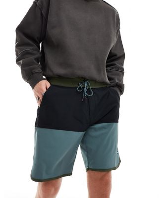 Kavu quick dry colour block shorts with UV protection in multi