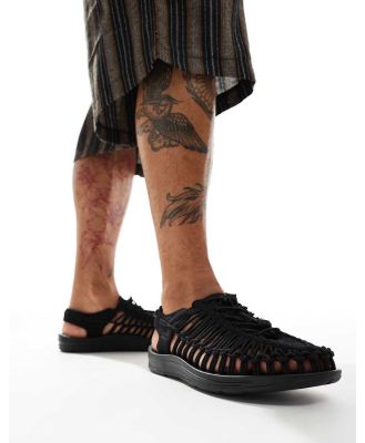 Keen Uneek woven cord shoes in black