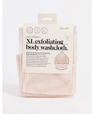 Kitsch XL Exfoliating Blush Body Wash Cloth-No colour