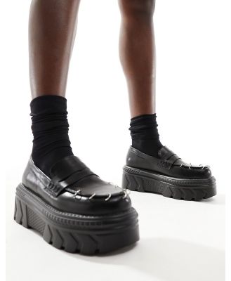 Koi Esgar chunky punk loafers in black