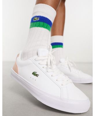 Lacoste Lerond Pro sneakers in white and pink