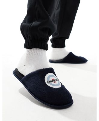 Lambretta classic logo slippers in navy