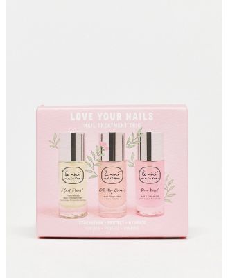 Le Mini Macaron 'Love your nails' Nail Treatment Trio-No colour
