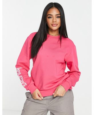 Les Girls Les Boys lounge sweat in raspberry-Pink