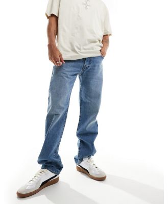 Levi's 501 original straight fit performance cool denim jeans in light blue