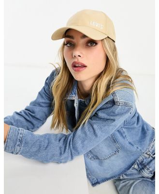 Levi's cap in tan with side logo-Brown