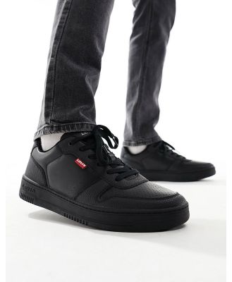 Levi's Drive leather sneakers with logo in black