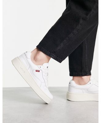 Levi's Glide leather sneakers in white with logo