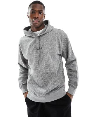 Levi's hoodie with small central logo in grey