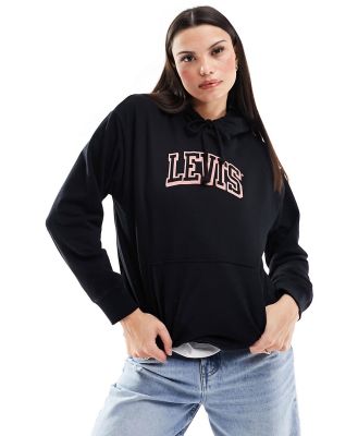 Levi's hoodie with small sport logo in black