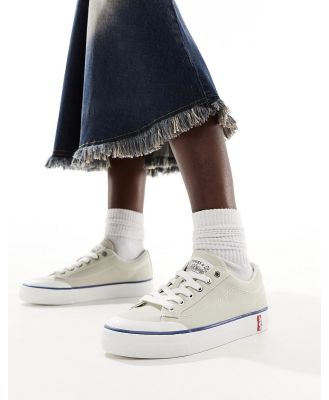 Levi's LS2 sneakers with heel tab logo in cream-White
