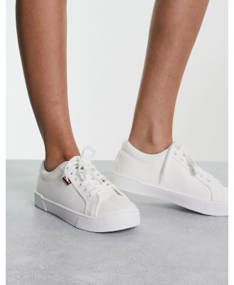 Levi's Malibu sneakers in white with red tab logo
